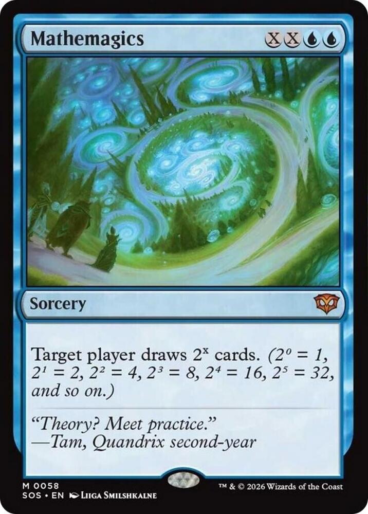 Mathemagics 58 card from Secrets of Strixhaven