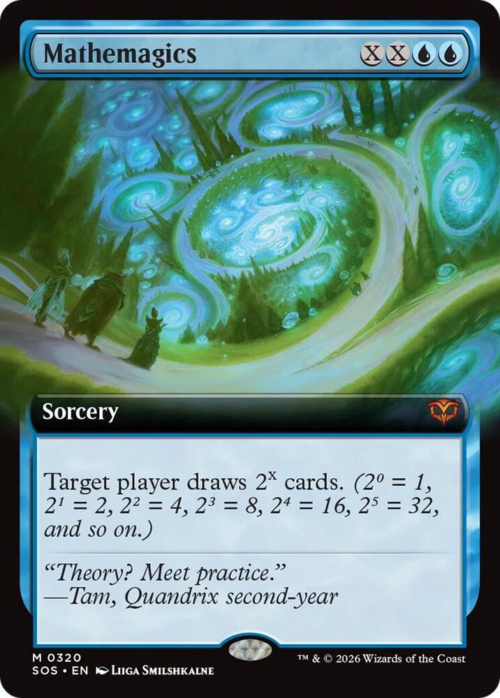 Mathemagics (Extended Art) 320 card from Secrets of Strixhaven