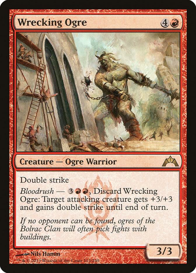 Wrecking Ogre 112 card from Gatecrash