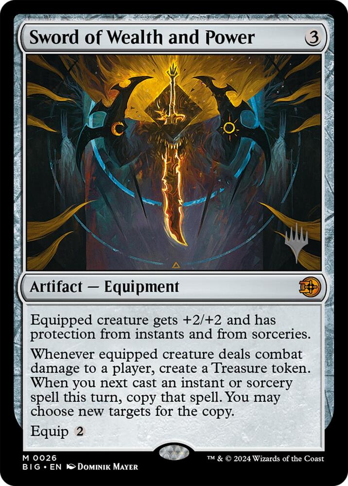 Sword of Wealth and Power 26 card from Promo Pack: Lorwyn Eclipsed