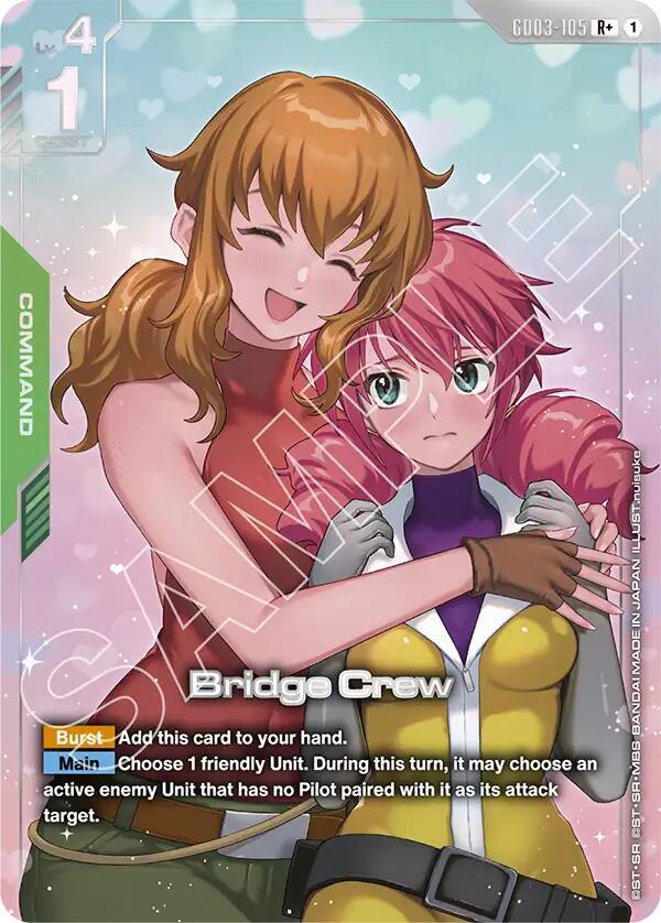 Bridge Crew (R+) GD03-105 card from Steel Requiem