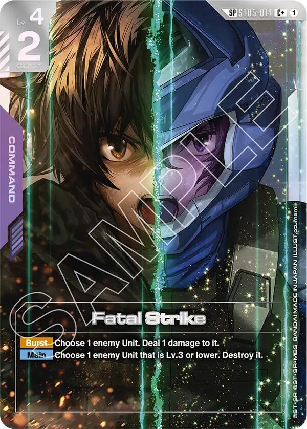 Fatal Strike (SP) (C+) ST05-014 card from Steel Requiem