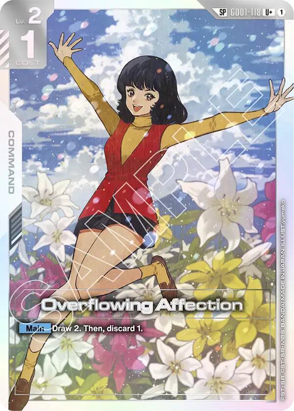 Overflowing Affection (SP) (U+) GD01-118 card from Steel Requiem