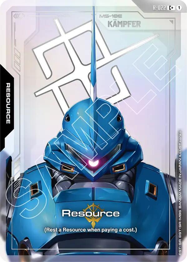 Resource (C+) R-022 card from Steel Requiem