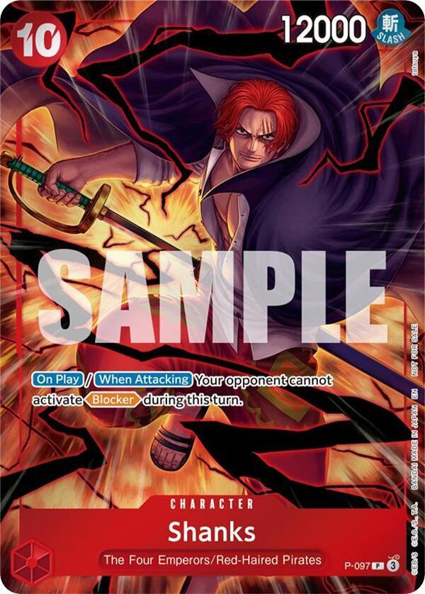 Shanks (Event Pack Vol. 8) P-097 card from One Piece Promotion Cards