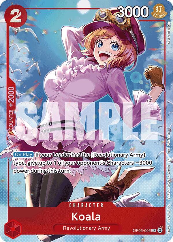 Koala OP05-006 card from Extra Booster: One Piece Heroines Edition