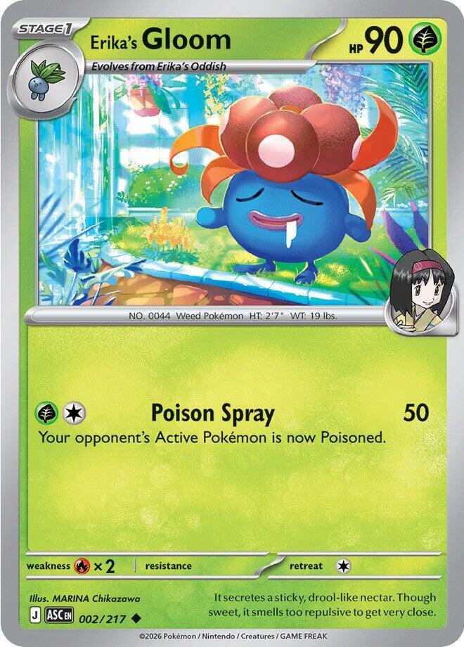 Erika's Gloom 002/217 card from ME: Ascended Heroes