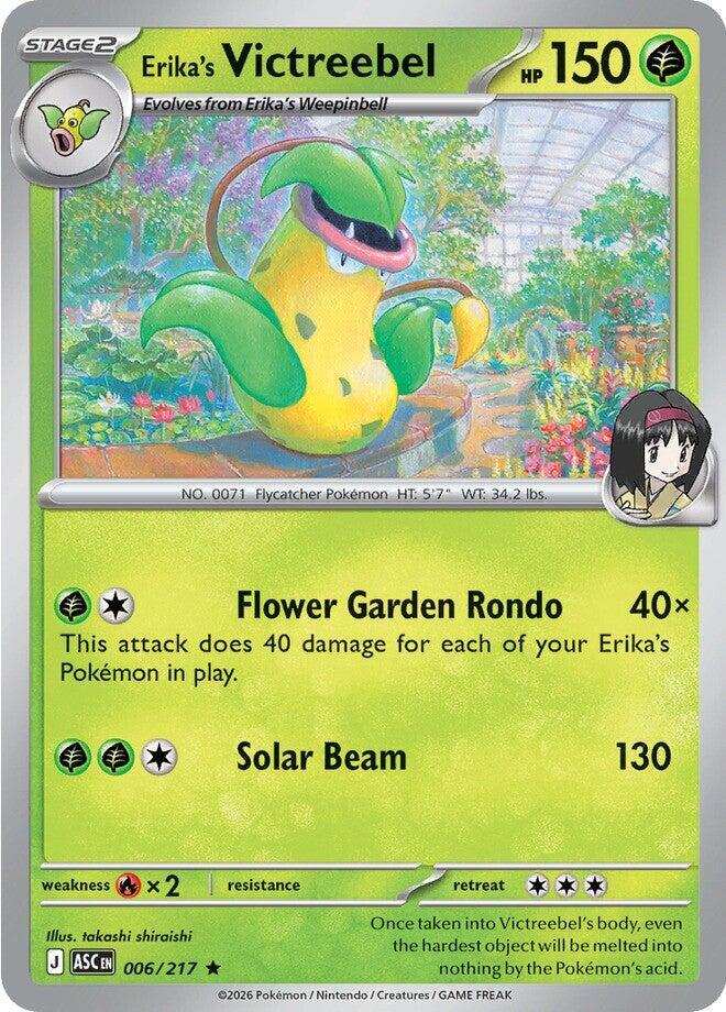 Erika's Victreebel 006/217 card from ME: Ascended Heroes