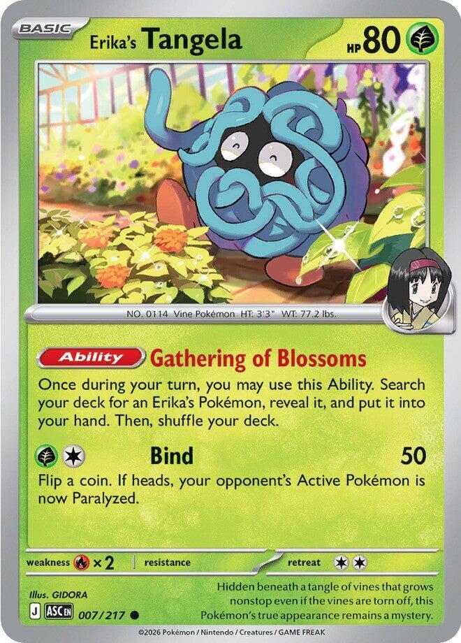 Erika's Tangela 007/217 card from ME: Ascended Heroes
