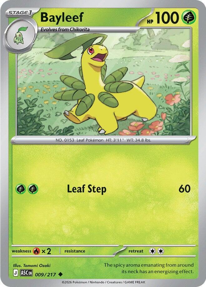Bayleef 009/217 card from ME: Ascended Heroes
