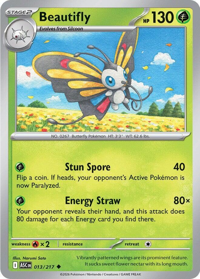Beautifly 013/217 card from ME: Ascended Heroes