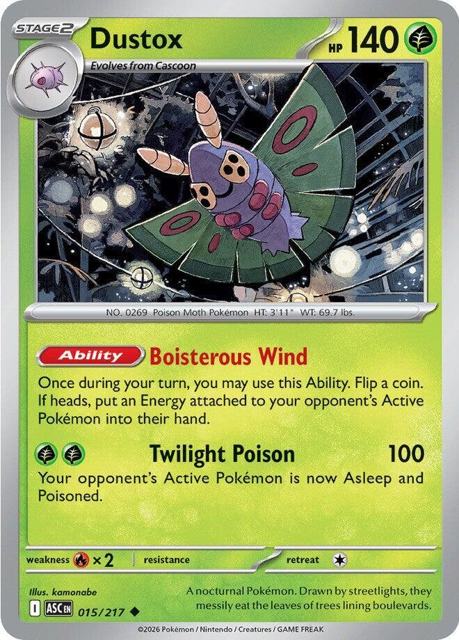Dustox 015/217 card from ME: Ascended Heroes
