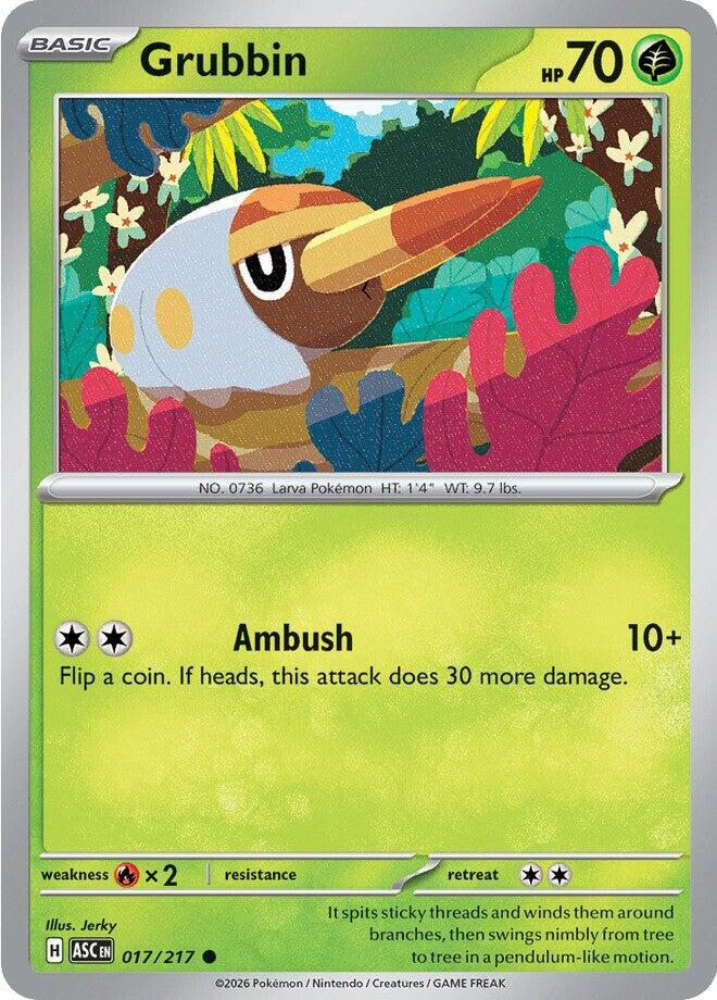 Grubbin 017/217 card from ME: Ascended Heroes