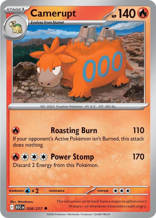 Camerupt 028/217 card from ME: Ascended Heroes
