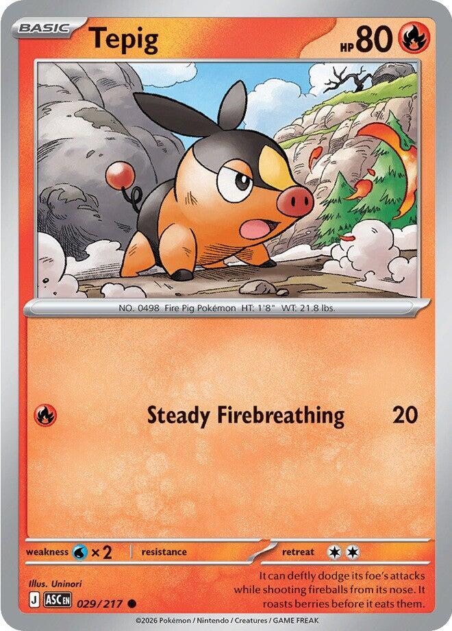 Tepig 029/217 card from ME: Ascended Heroes