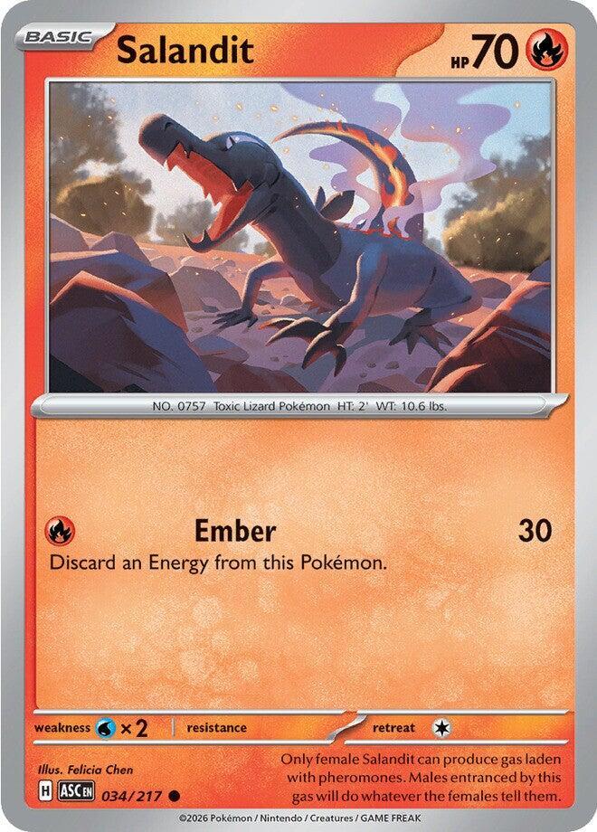 Salandit 034/217 card from ME: Ascended Heroes
