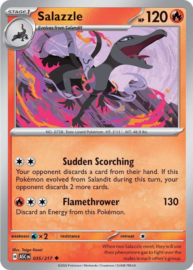 Salazzle 035/217 card from ME: Ascended Heroes