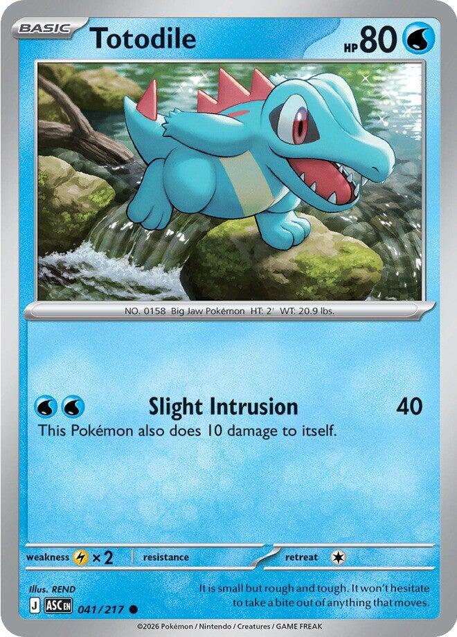 Totodile 041/217 card from ME: Ascended Heroes