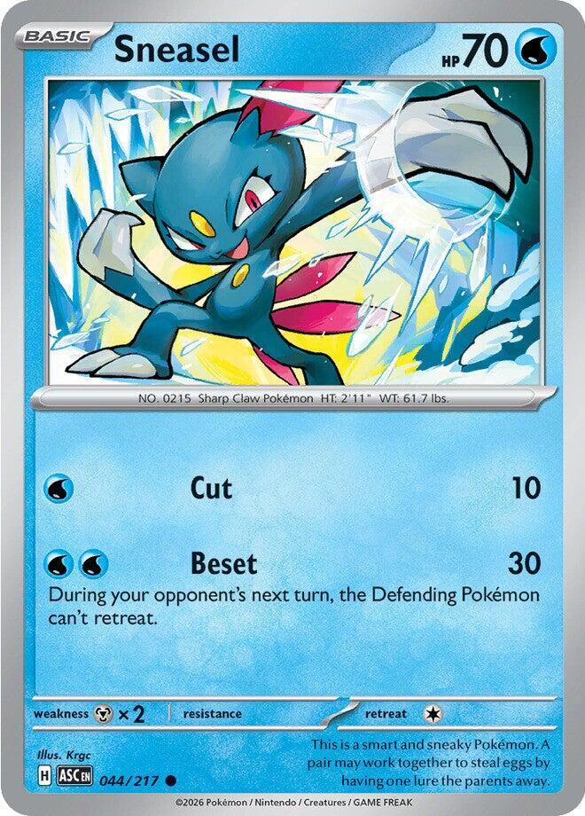 Sneasel 044/217 card from ME: Ascended Heroes