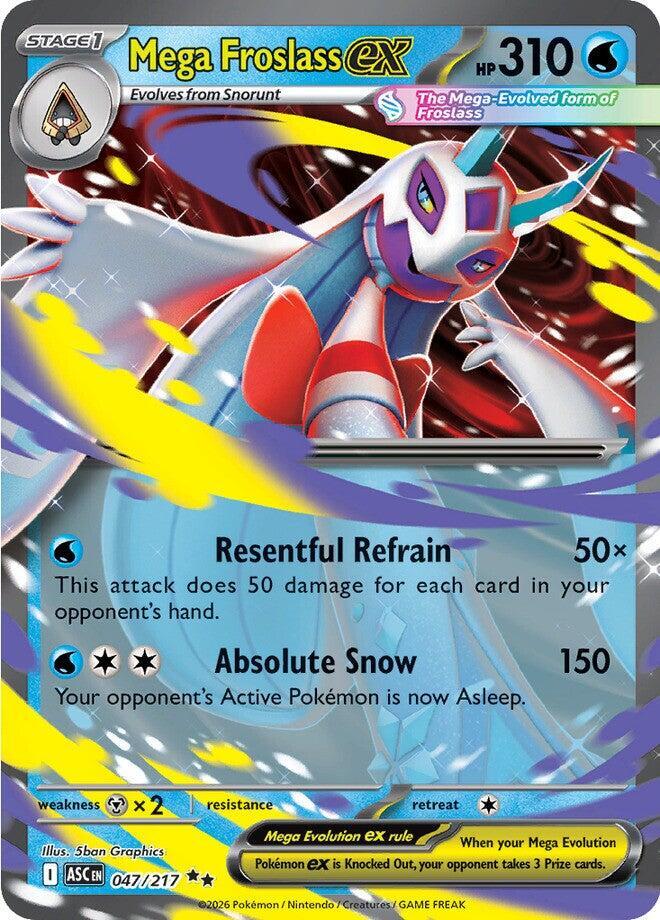 Mega Froslass ex 047/217 card from ME: Ascended Heroes