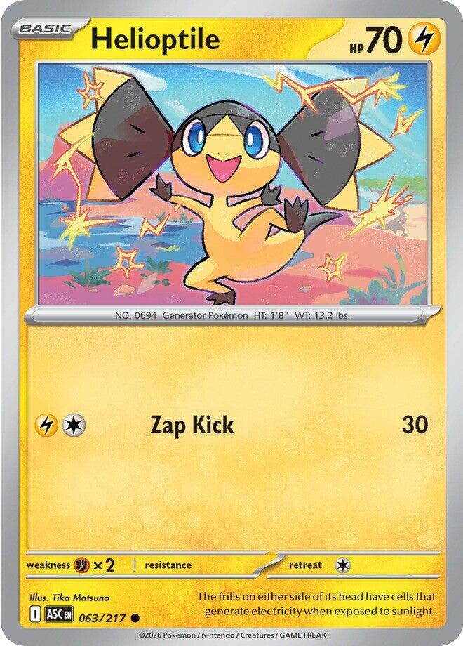 Helioptile 063/217 card from ME: Ascended Heroes