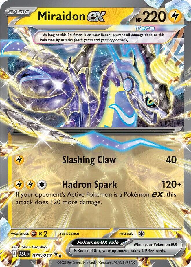 Miraidon ex 073/217 card from ME: Ascended Heroes