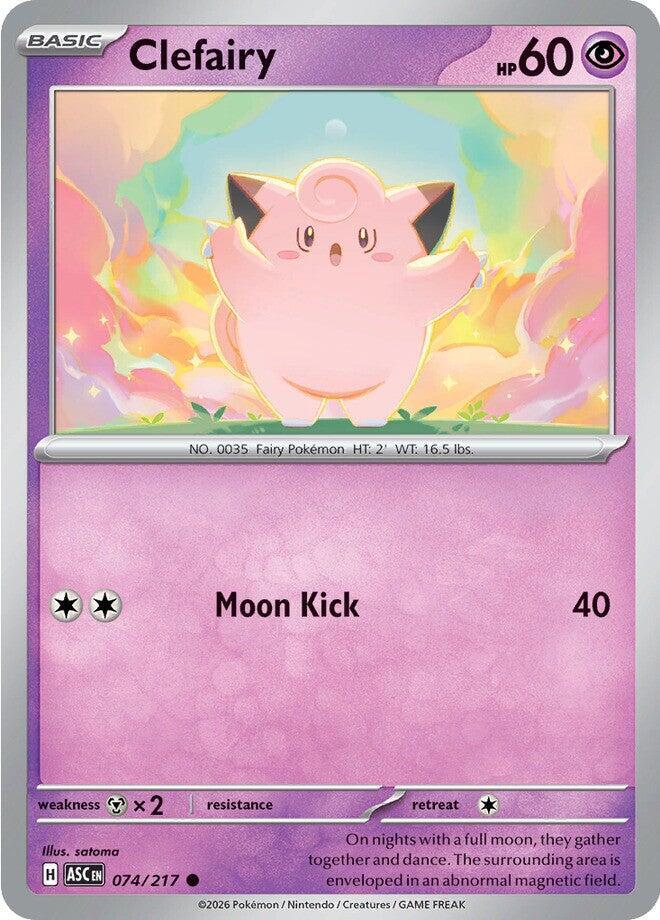 Clefairy 074/217 card from ME: Ascended Heroes