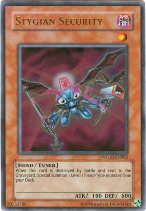 Stygian Security WC10-EN002 card from Yu-Gi-Oh! Video Game Promotional Cards