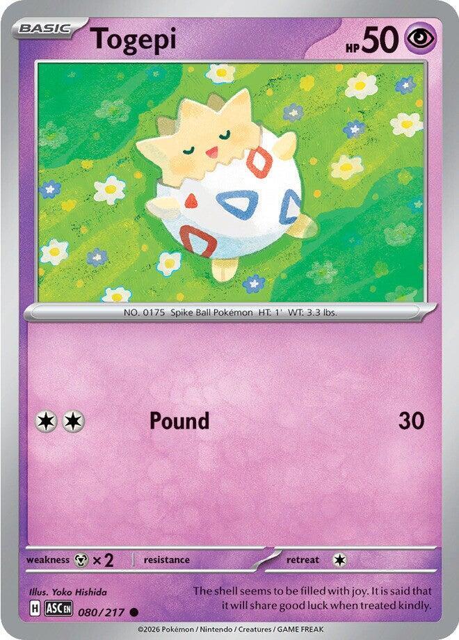 Togepi 080/217 card from ME: Ascended Heroes