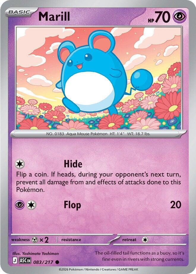Marill 083/217 card from ME: Ascended Heroes
