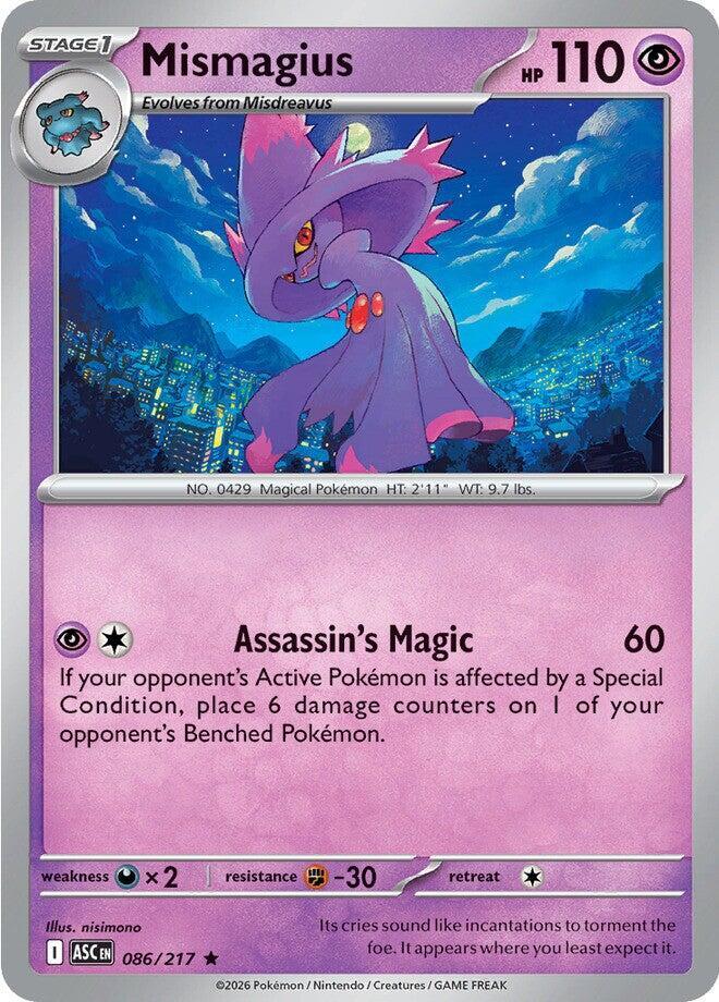 Mismagius 086/217 card from ME: Ascended Heroes