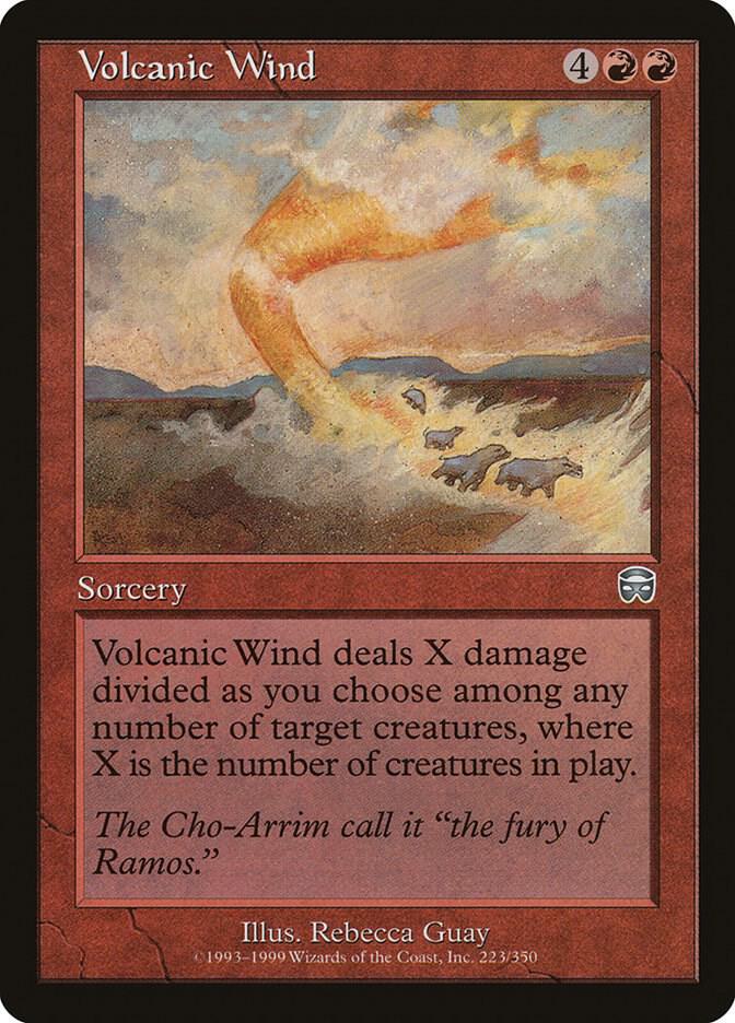 Volcanic Wind 223 card from Mercadian Masques