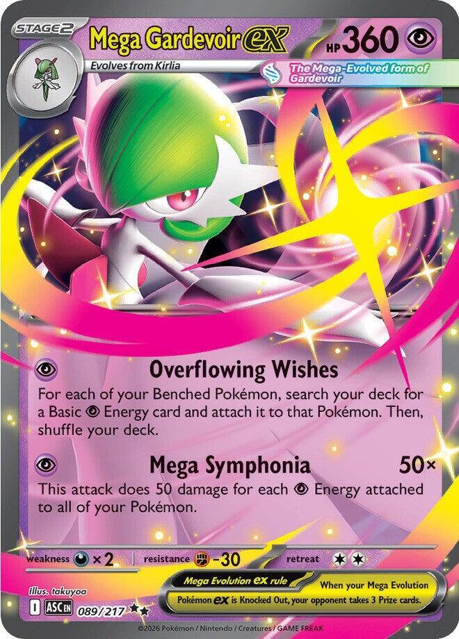 Mega Gardevoir ex 089/217 card from ME: Ascended Heroes