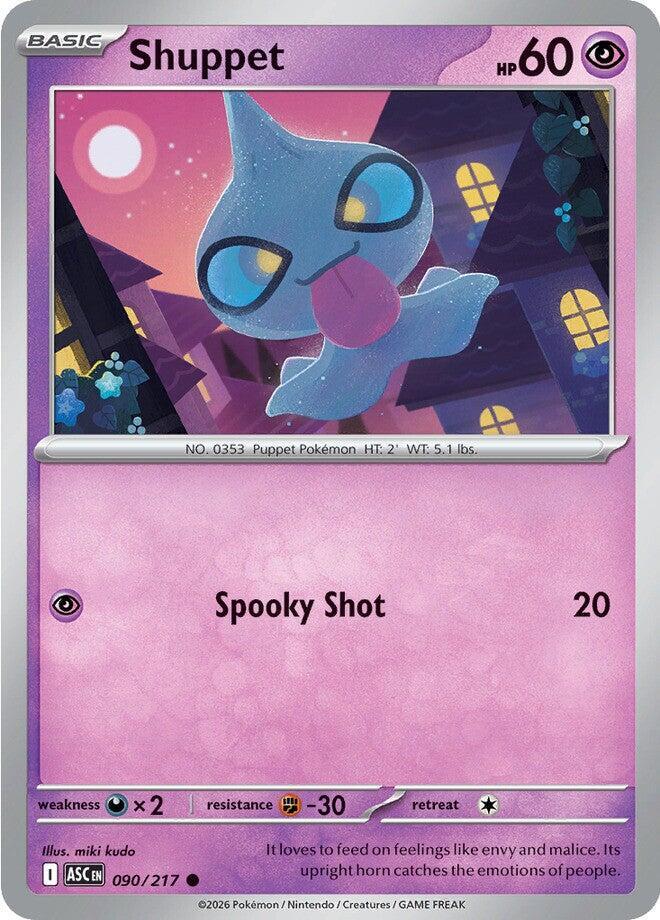 Shuppet 090/217 card from ME: Ascended Heroes