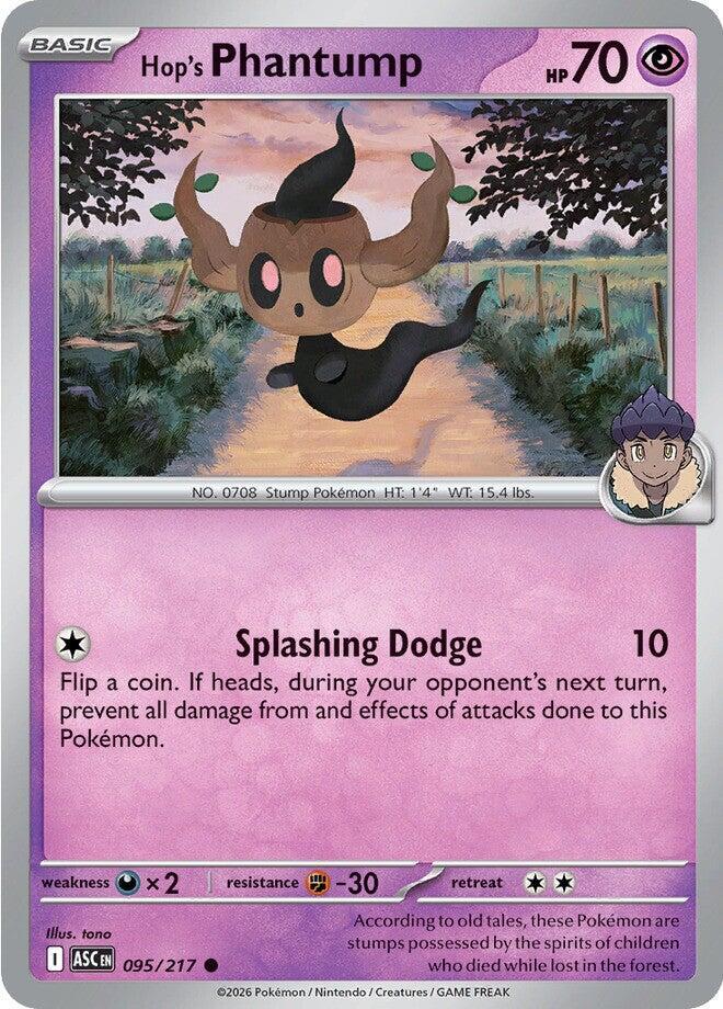 Hop's Phantump 095/217 card from ME: Ascended Heroes