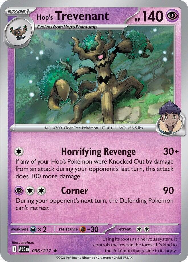 Hop's Trevenant 096/217 card from ME: Ascended Heroes