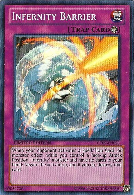 Infernity Barrier CT09-EN023 card from 2012 Collectors Tin