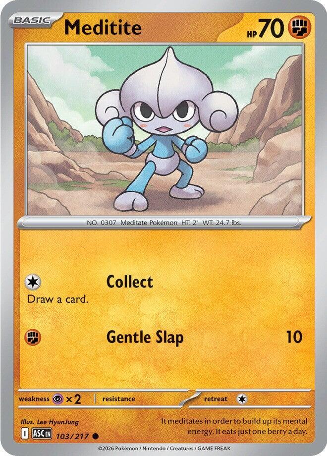 Meditite 103/217 card from ME: Ascended Heroes