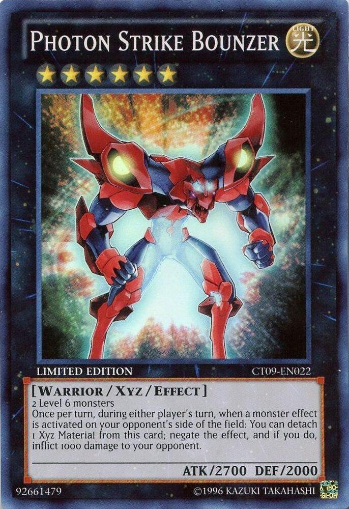 Photon Strike Bounzer CT09-EN022 card from 2012 Collectors Tin