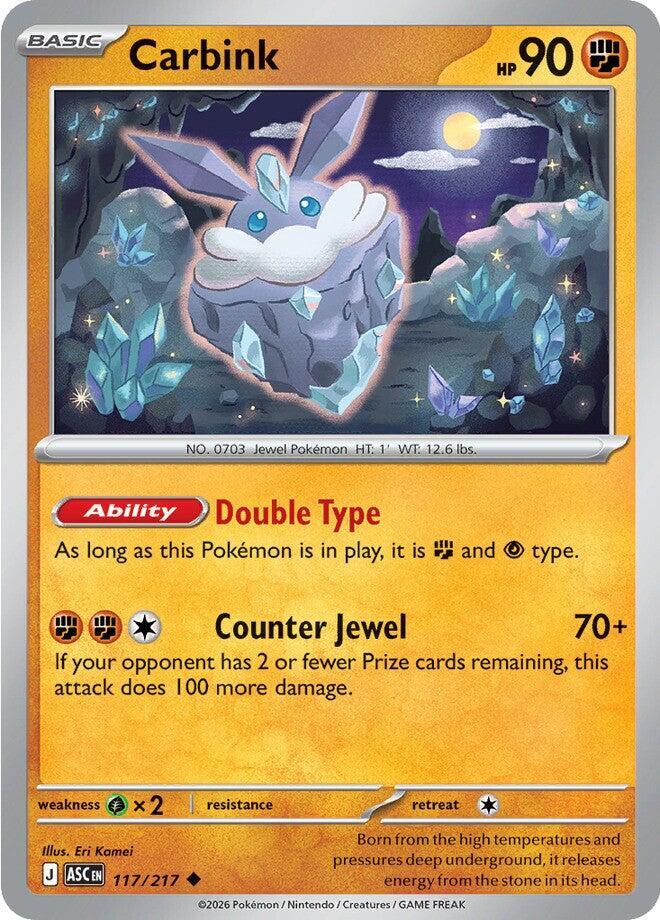 Carbink 117/217 card from ME: Ascended Heroes