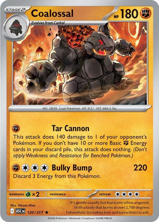 Coalossal 120/217 card from ME: Ascended Heroes