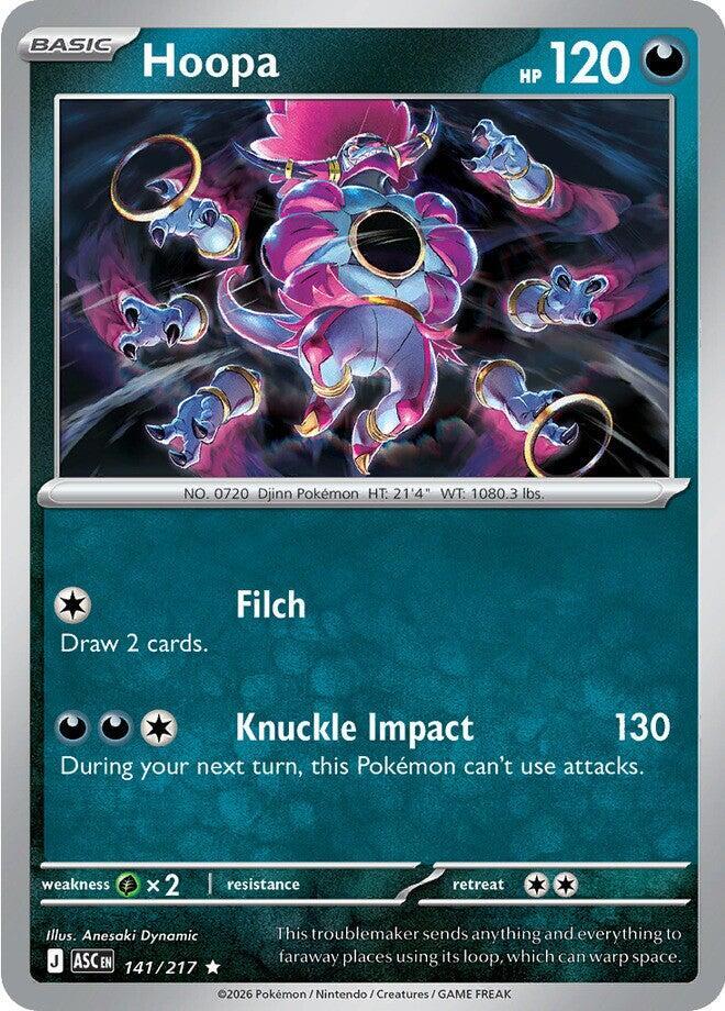 Hoopa 141/217 card from ME: Ascended Heroes