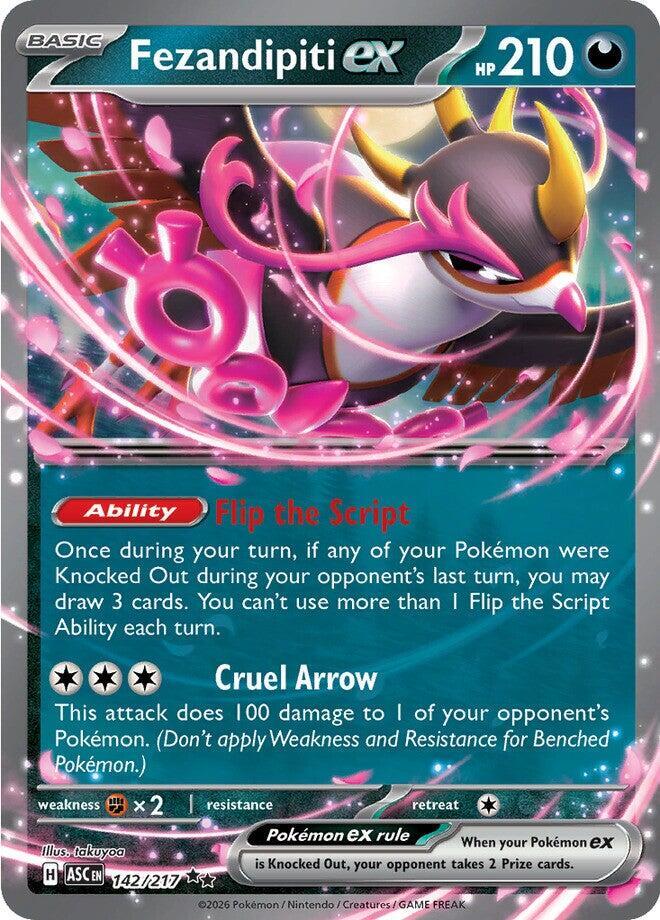 Fezandipiti ex 142/217 card from ME: Ascended Heroes