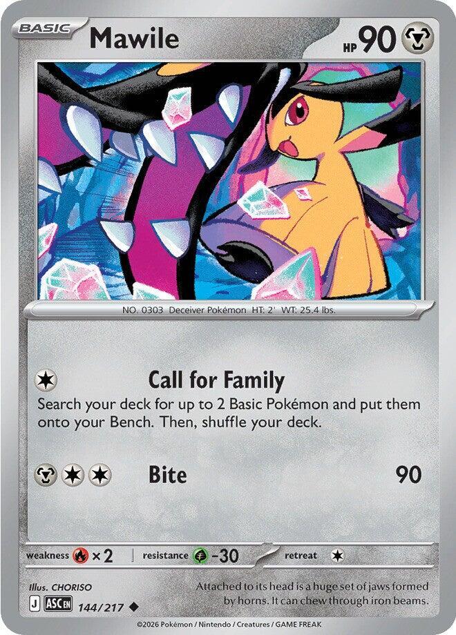 Mawile 144/217 card from ME: Ascended Heroes