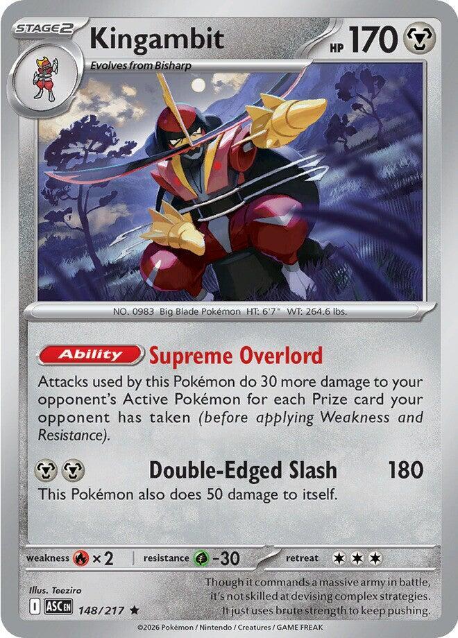 Kingambit 148/217 card from ME: Ascended Heroes