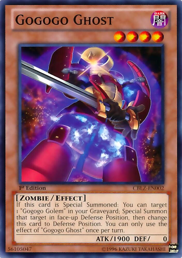 Gogogo Ghost CBLZ-EN002 card from Cosmo Blazer