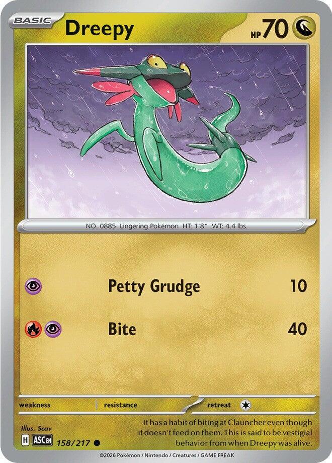 Dreepy 158/217 card from ME: Ascended Heroes