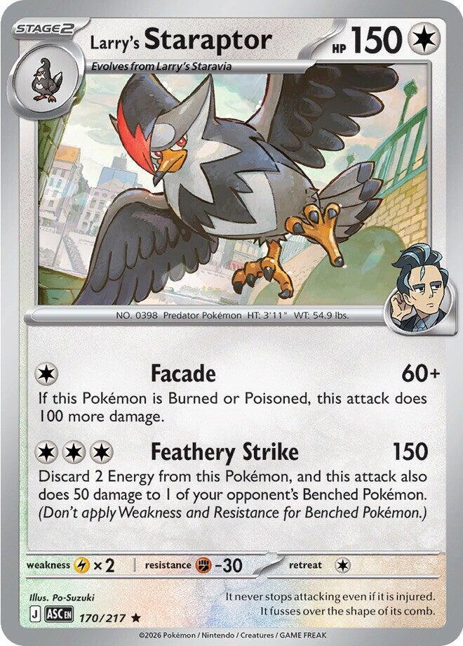 Larry's Staraptor 170/217 card from ME: Ascended Heroes