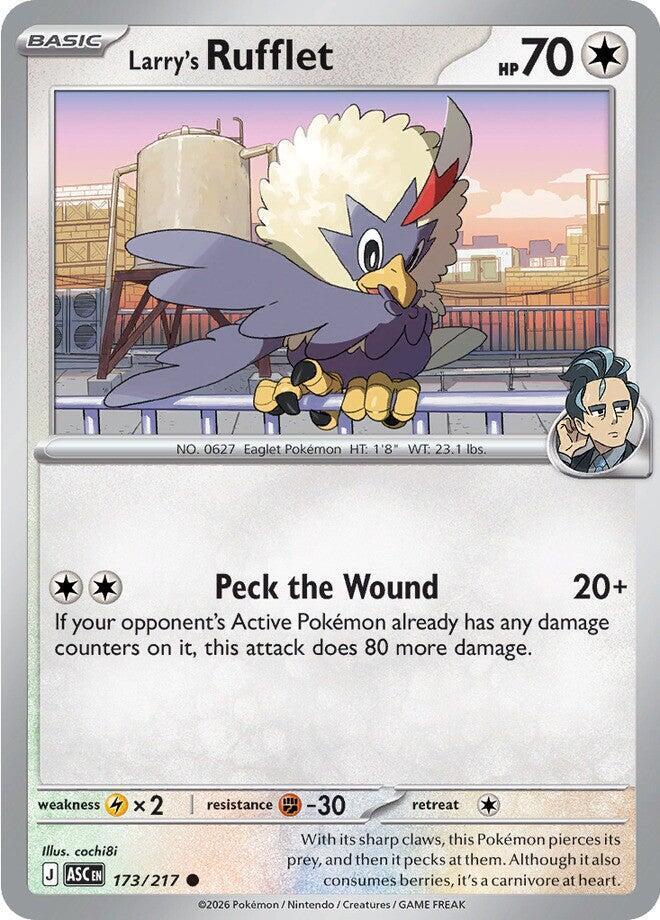 Larry's Rufflet 173/217 card from ME: Ascended Heroes