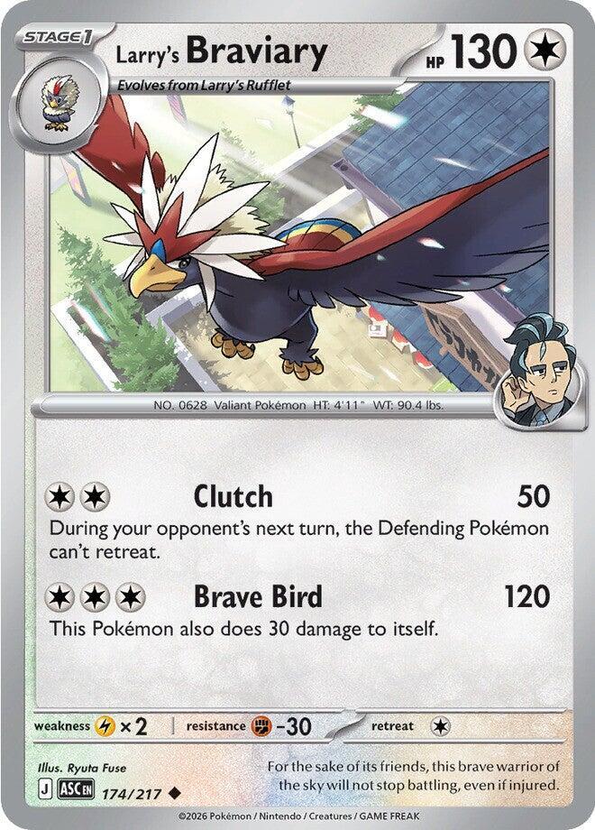 Larry's Braviary 174/217 card from ME: Ascended Heroes
